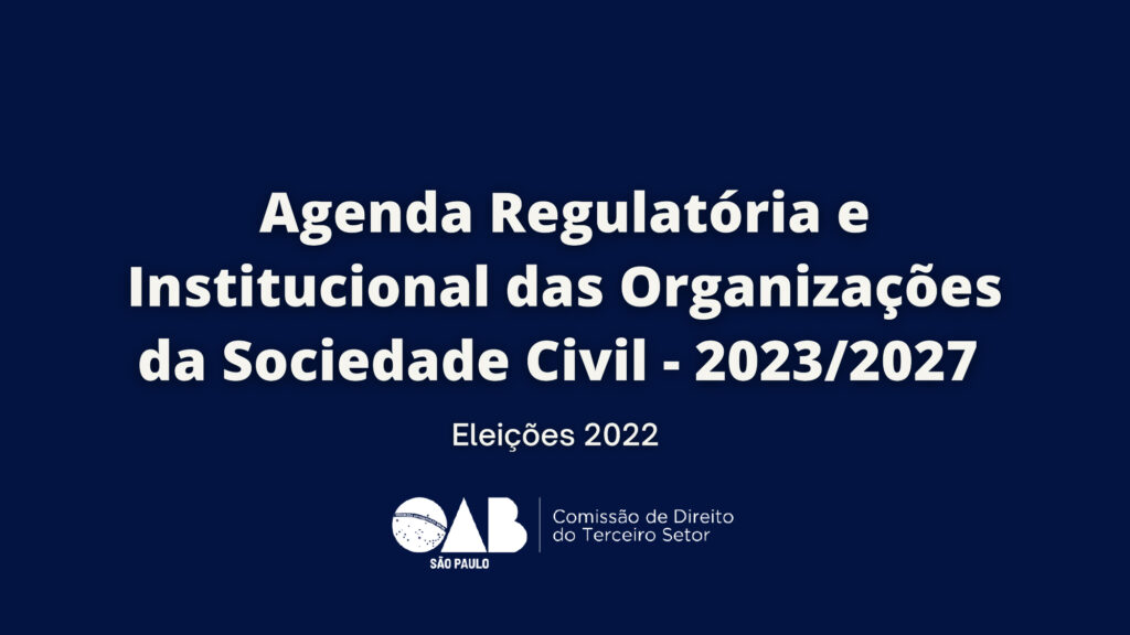 Agenda Regulatória das OSCs